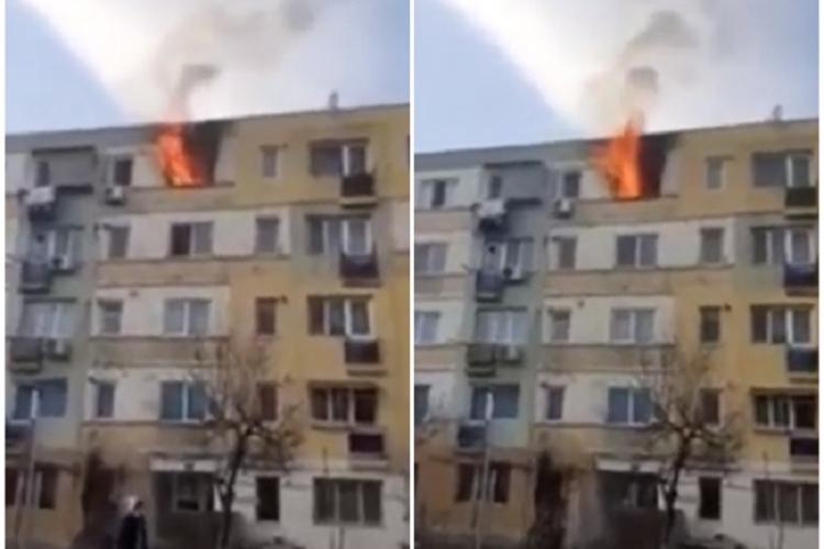 Au făcut grătar în apartament și au dat foc blocului - VIDEO