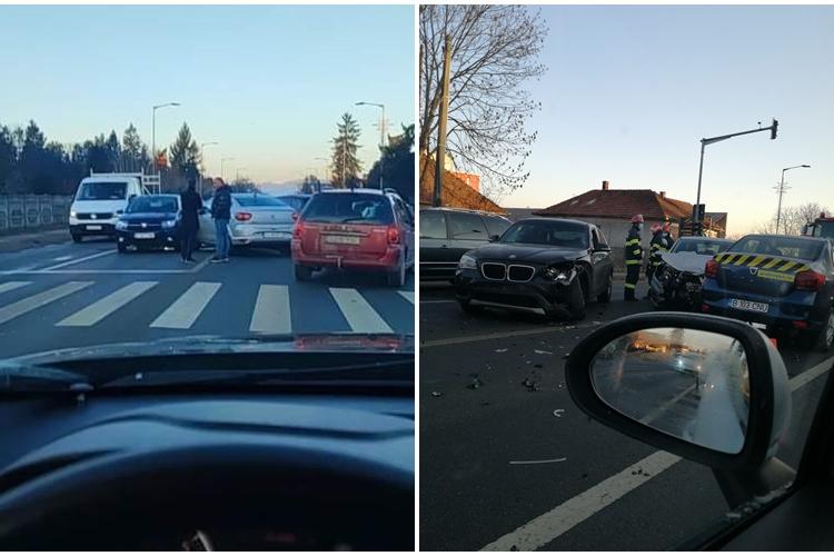 Accident in Floresti, in dreptul unității militare. Traficul a fost paralizat în Mănăștur, Grigorescu și Florești - FOTO