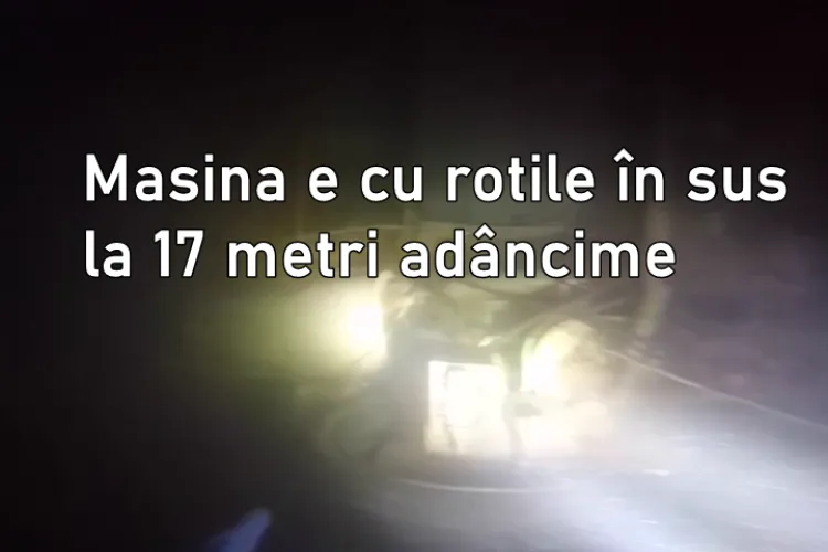 VIDEO de pe fundul lacului Someșul Cald, cu mașina care a căzut și au murit 2 oameni. Ar mai putea fi alte victime prinse
