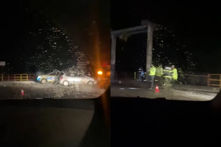 Tragedie de proporții! Mașină căzută în lacul de la Someșul Cald - VIDEO