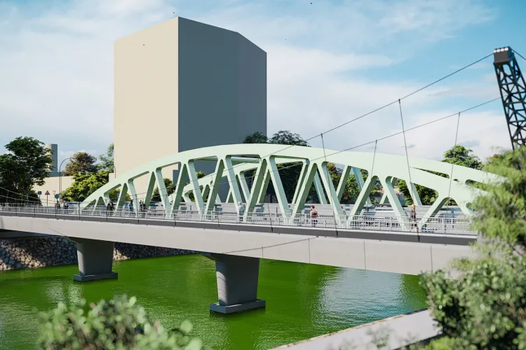 Un Ferrari apare în imaginile de prezentare a Podului Porțelanului. Clujenii au reacționat rapid - FOTO