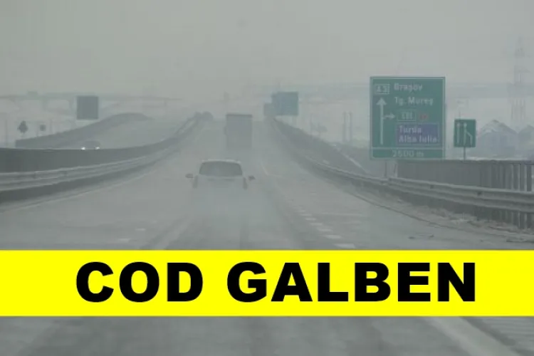 Atenţie! Cod galben de ceaţă în judeţul Cluj