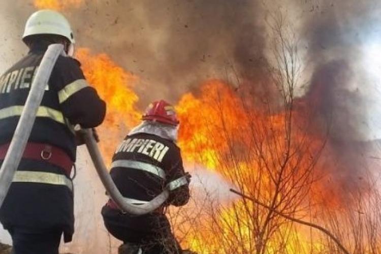 „Vine primăvara la Cluj!”. Pompierii clujeni au intervenit la 18 incendii de vegetație în doar 3 zile, „gospodarii” au început curățenia de primăvară