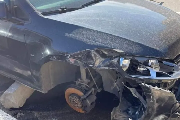 Un clujean din Baciu s-a trezit cu o roată lipsă la mașină