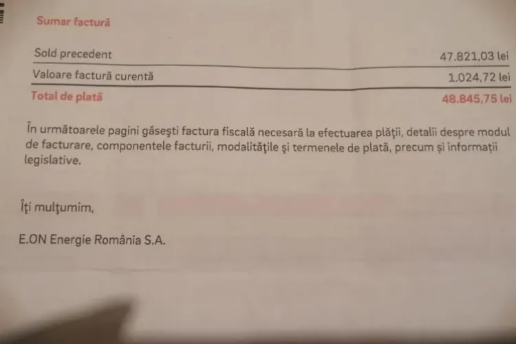 Şoc pentru o clujeancă din Floreşti, 48.800 de lei pentru o factură la curent