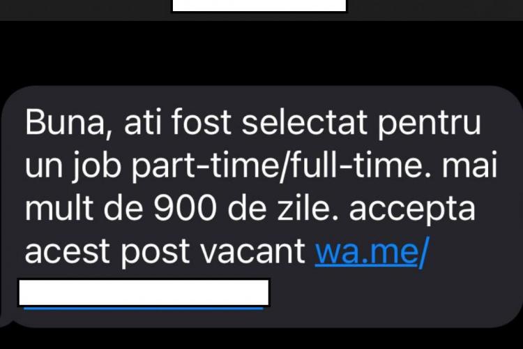 O nouă țeapă pe internet te poate lăsa fără bani. Experți în securitate cibernetică: Atenţie la mesajele, care prezintă oportunităţi de angajare!