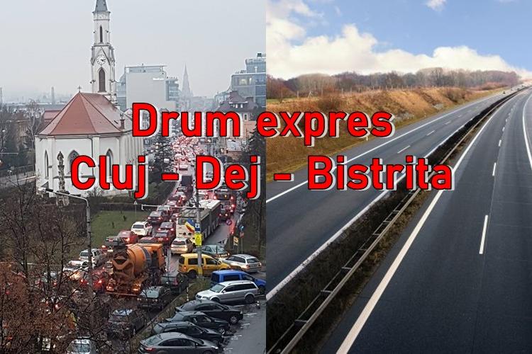 Autoritățile se LAUDĂ că au semnat actul de colaborare pentru realizarea drumului expres Cluj - Dej - Bistrița. Drumul pe când?