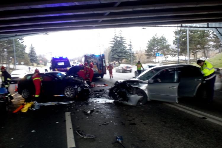 Accident cu patru mașini pe Calea Florești, în Mănăștur