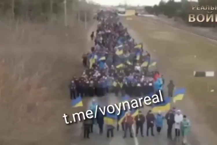 Curaj nebun al ucrainenilor! Acesta este Energodar! Aceasta este Ucraina - VIDEO