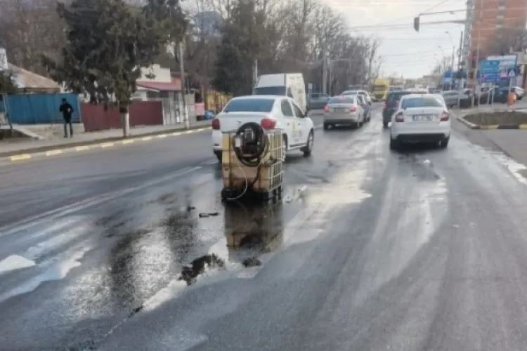 A cumpărat 1000 de litri de motorină într-un rezervor și l-a ”pierdut” pe drum - FOTO
