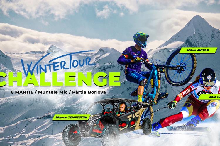 Cea mai mare provocare pe zăpadă din România: Trei campioni la schi, mountain bike și raliu se vor întrece pe pârtie, fiecare cu ''armele'' lui