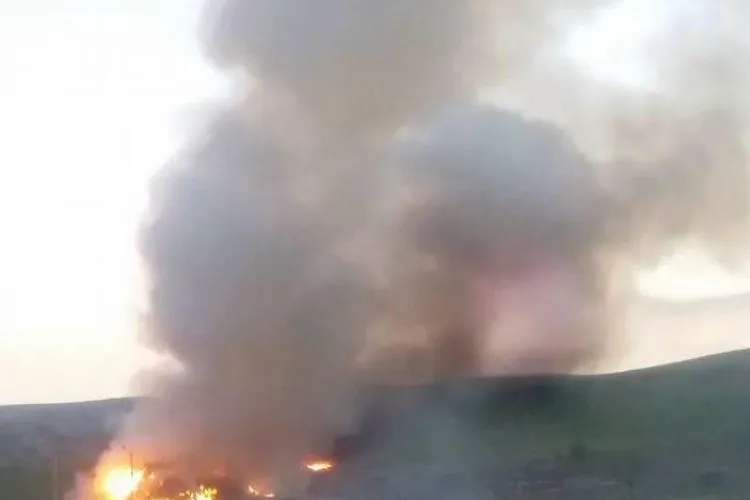 Incendiu la Pata Rât, pe rampa veche