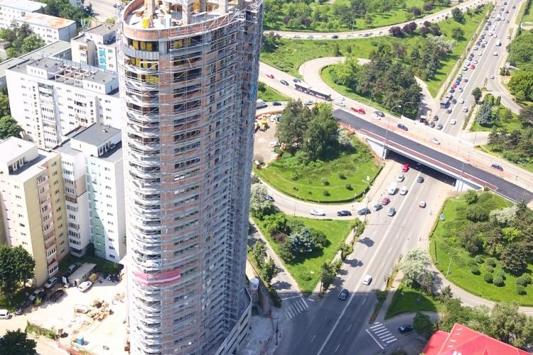 Penthouse -ul din blocul ”girafă” din Mănăștur s-a scumpit cu 200.000 de euro în câteva săptămâni - FOTO