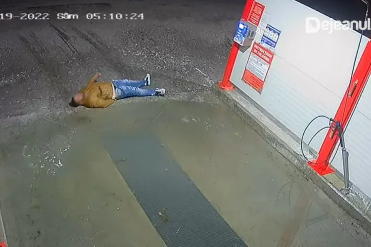 VIDEO - Hoț ghinionist și prost la Cluj! Și-a “rupt” spatele pentru 50 de lei   