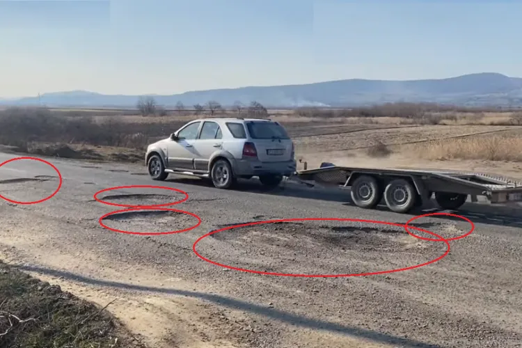 Bistrița dă în judecată Clujul pentru drumul stricat de pe ruta Beclean - Braniștea - Dej - VIDEO