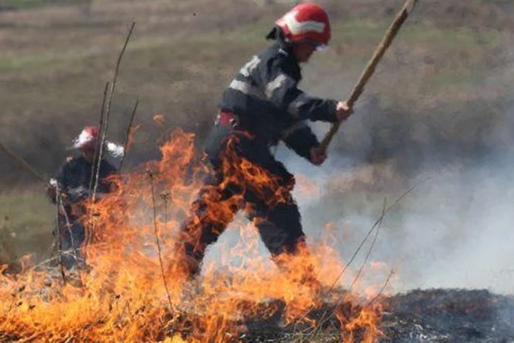 Peste 92 de hectare de teren, afectate de incendii de vegetație în ultimele 48 de ore în Bistrița-Năsăud
