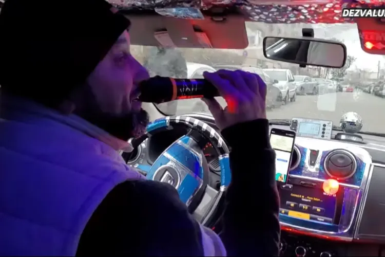 Sublim! Taxiul discotecă și karaoke din Constanța - VIDEO   