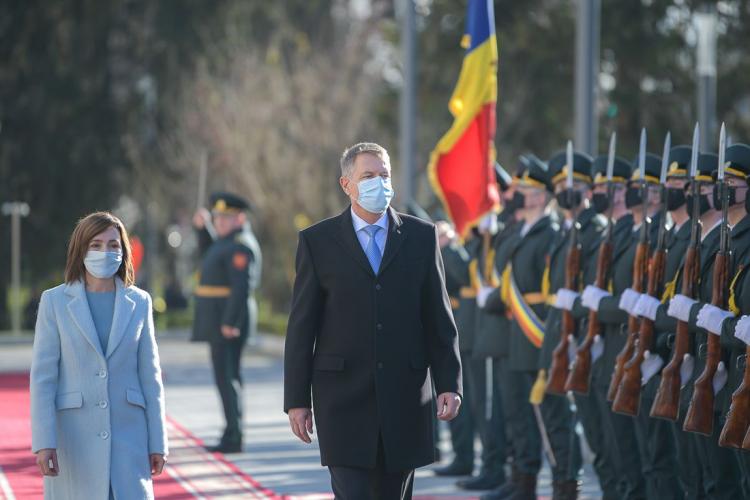 Preşedintele Iohannis va merge miercuri, 16 martie, la Chişinău, unde va discuta cu Maia Sandu, președintele Republicii Moldova