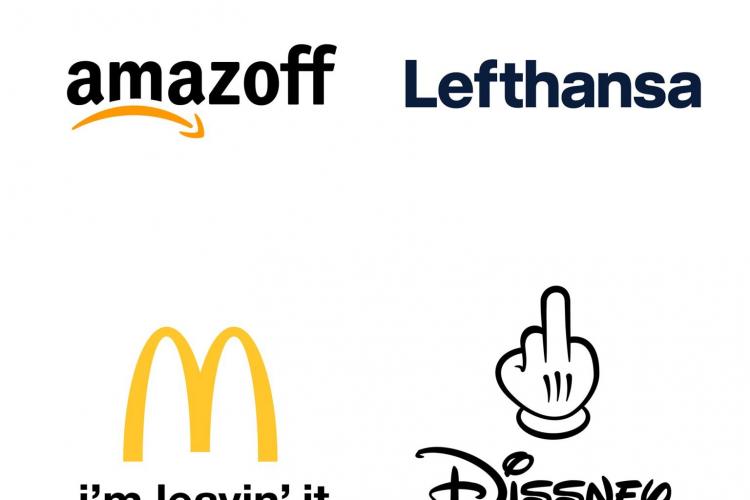 Un art director ceh s-a „jucat” cu logo-urile marilor companii care părăsesc Rusia. Vezi ce rezultate ingenioase a obținut artistul digital -FOTO