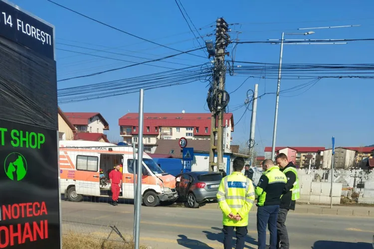 Accident în Florești, la intersecția Dumitru Mocanu și strada Eroilor - FOTO
