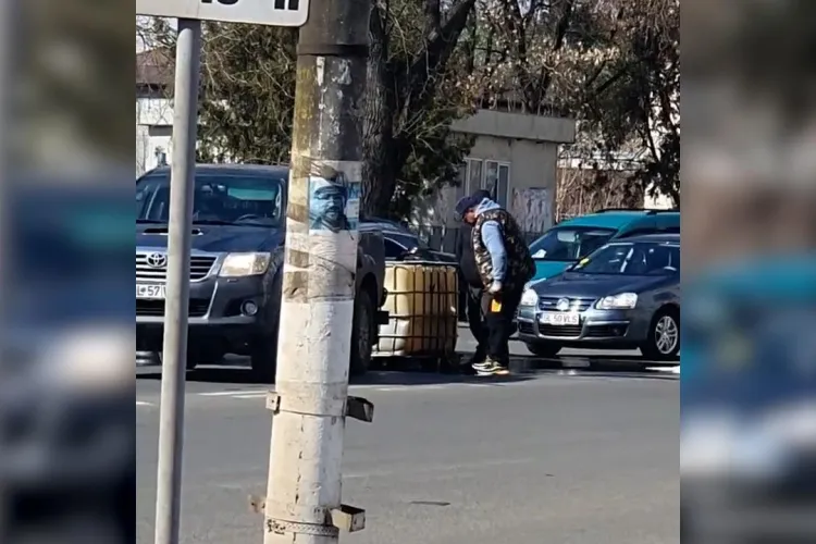 Amendă usturătoare pentru benzinăria care a vândut motorina în rezervorul de 1.000 de litri răsturnat pe şosea