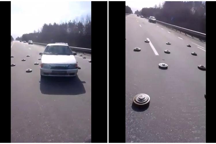 Rușii au minat drumurile în Ucraina! Șoferii ucraineni sunt stresați la maxim și își riscă viața - VIDEO