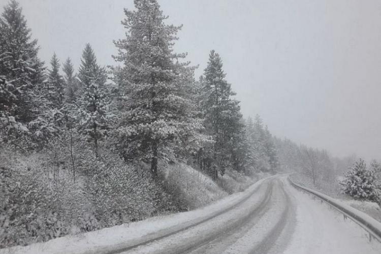 Atenție! COD GALBEN de ninsori în zona de munte a județului Cluj, de mâine dimineață