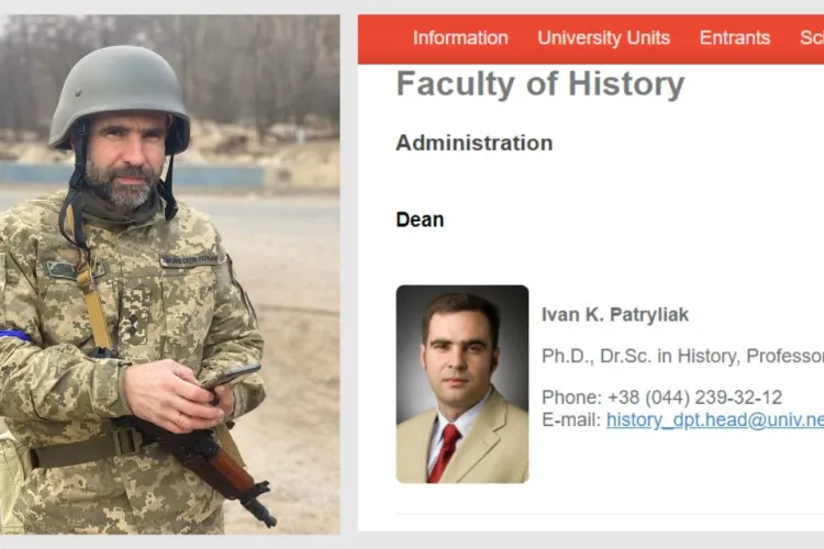 Așa arată un erou din Ucraina! Înainte era decanul Facultății de Istorie din Kiev - FOTO