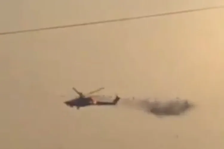 Un elicopter de atac rus, doborât de forțele ucrainene, soldat ucrainean:„Piloții, slavă domnului, sunt vii”-VIDEO