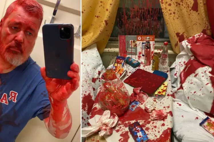 FOTO - Laureatul premiului Nobel pentru Pace, Dmitri Muratov, atacat într-un tren în Rusia. „Au turnat vopsea de ulei cu acetonă în compartiment”