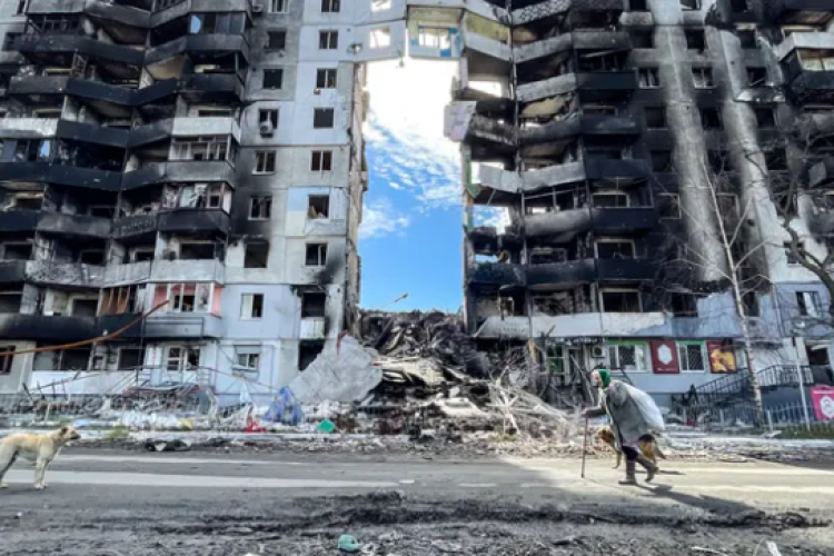 FOTO - Tragedie într-un alt oraș ucrainean! Volodimir Zelenski: În Borodeanka situația este mai rea decât în Bucha