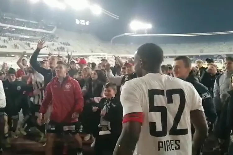U Cluj a bătut  Steaua. Bucurie uriașă la final. Jucătorii și fanii au sărit pe ritmurile galeriei - VIDEO