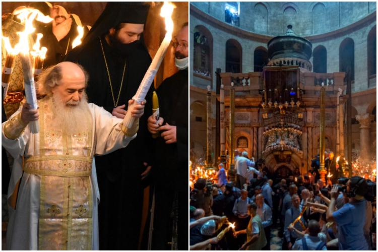 Sfânta Lumină de Paște, adusă de la Ierusalim cu avionul. Aceasta va fi „împărțită” și în bisericile din Cluj