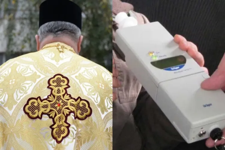 Preot condamnat, după ce a fost prins cu o alcoolemie de 2,8 la mie. A spus că a trebuit să bea la slujbă