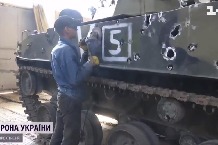 Cum repară ucrainenii tancurile rusești și le retrimit pe front