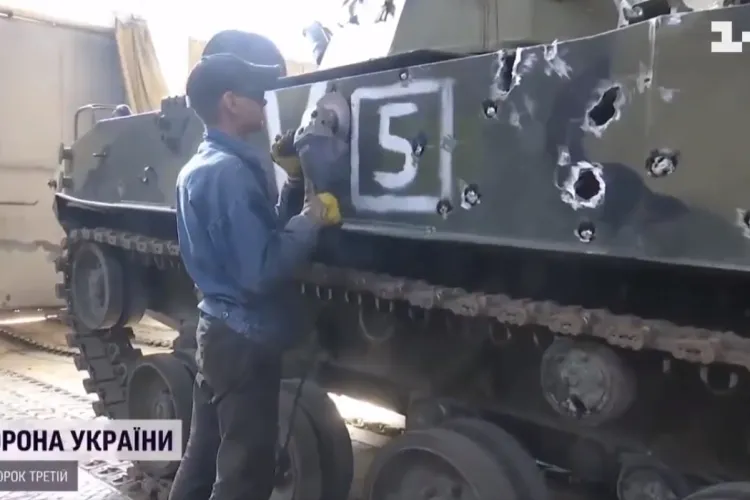 Cum repară ucrainenii tancurile rusești și le retrimit pe front