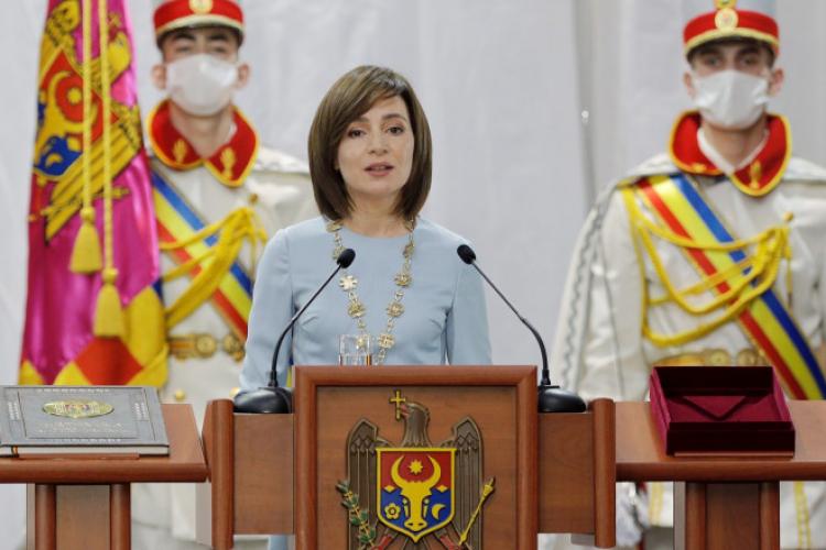 Maia Sandu, ţinta unor atacuri de la Moscova după interzicerea simbolurilor „Z” și „V” în Republica Moldova