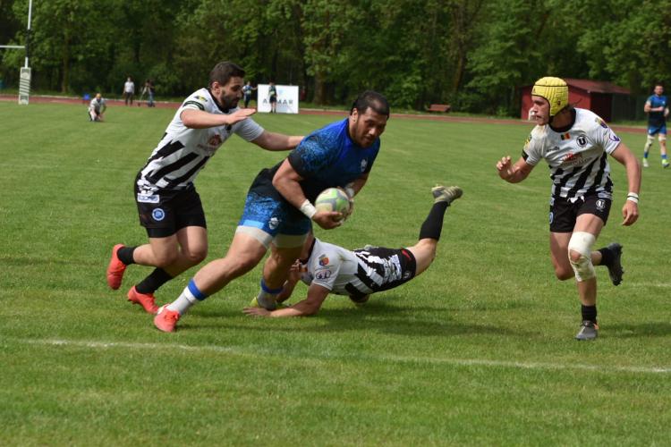 Duel senzațional la rugby între U Cluj și Baia Mare pe Iuliu Hațieganu - Galerie FOTO   