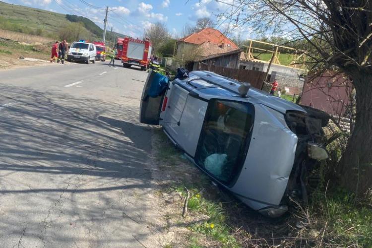 Cluj - Copil de 3 ani rănit în urma unui accident între Gârbău și Aghireșu - FOTO