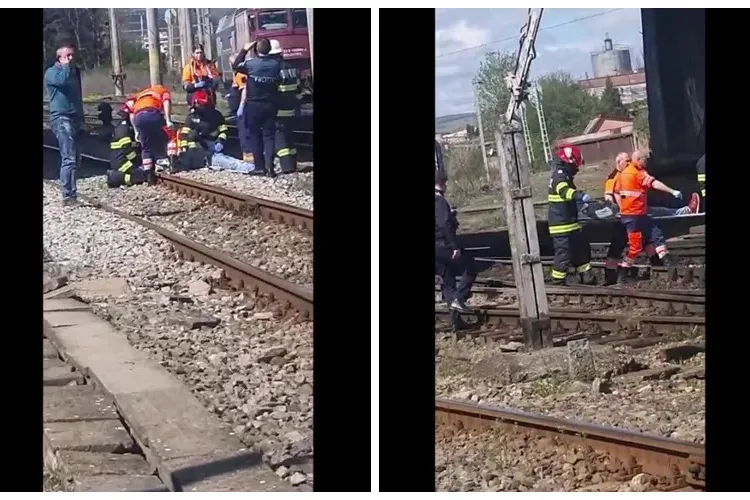 VIDEO: Caz ȘOCANT la Gara CLUJ! Un bărbat s-a ARUNCAT de pe podul CFR