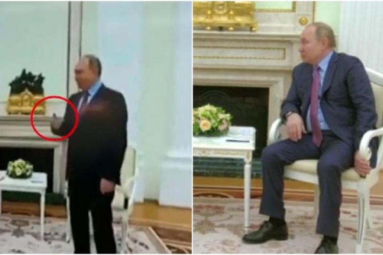 VIDEO - Imaginile care arată că Vladimir Putin tremură și nu se poate controla   