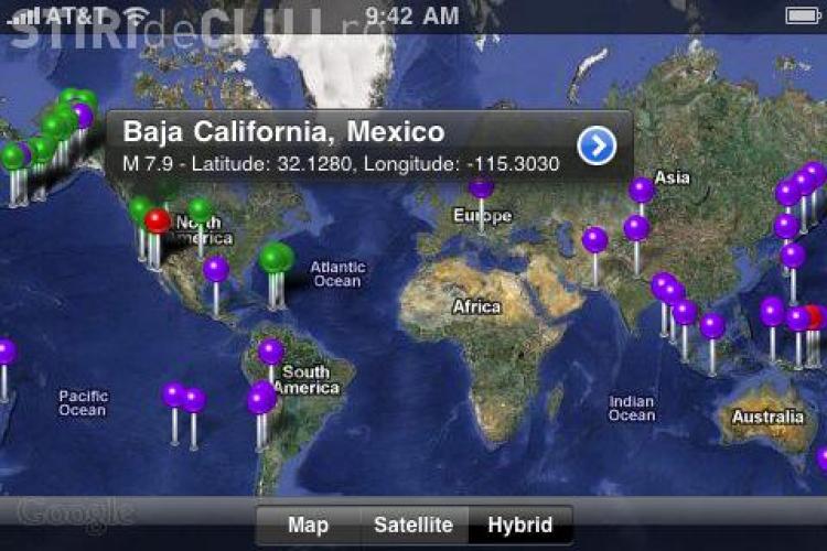Aplicatiile iPhone si iPad de notificare a cutremurelor sunt la mare cautare