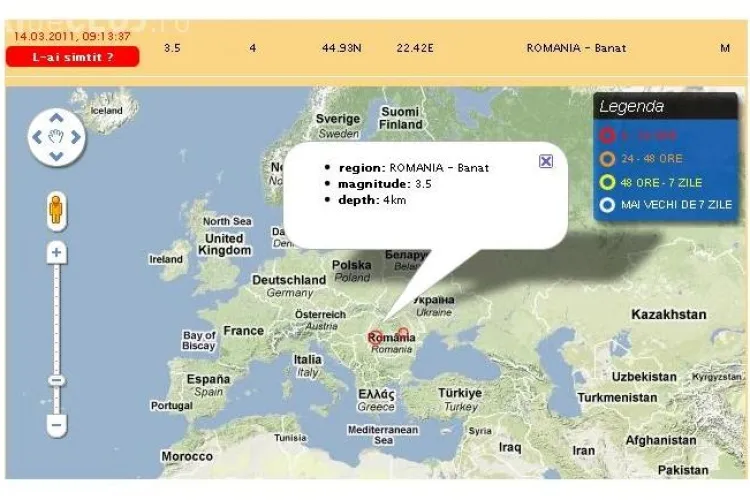 Cutremur 3,5 pe Richter, in Banat!