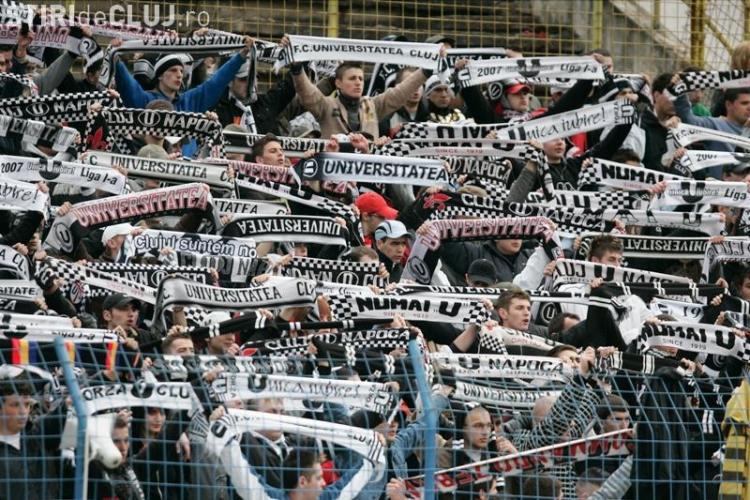 Trei suporteri de la U Cluj nu mai au voie un an pe stadioane, dupa meciul cu Unirea Urziceni!