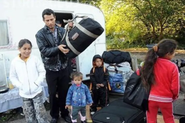 Tabere nomade de tigani, desfiintate de politistii comunitari din Cluj!