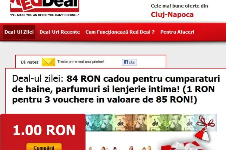 Deal-ul zilei: Platesti 1 leu si economisesti 85 de lei la cumparaturi pe trei site-uri de shopping! (P)