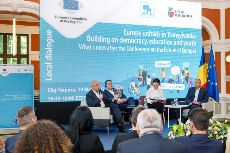 Dialogul local a reunit tineri la Cluj-Napoca pentru discuții cu liderii UE, naționali și locali despre democrație, educație și viitorul Europei