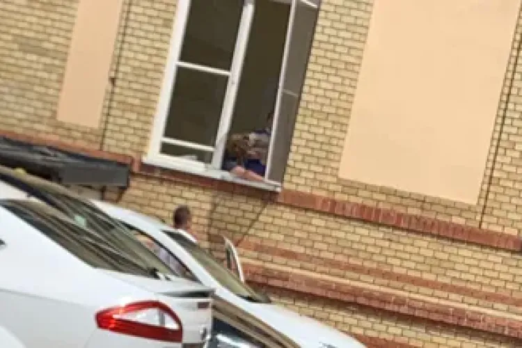 VIDEO - Secția de Chirurgie, spitalul Județean de Urgență Cluj: Asistentele se joacă cu un câine, iar pacienții sunt dojeniți pentru că nu poartă mască