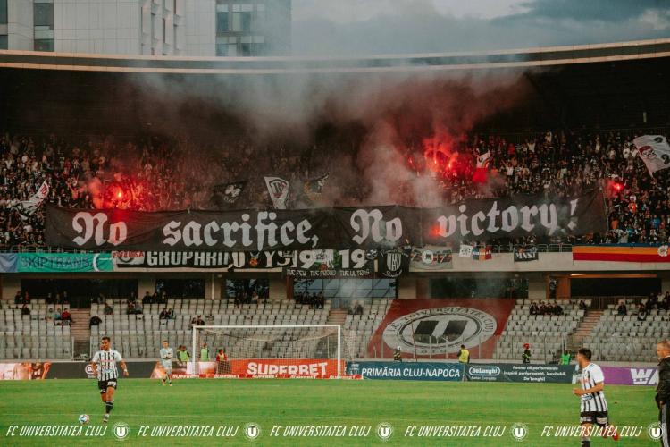 Se anunță spectacol în tribune la meciul „U” Cluj - Dinamo. Cele două galerii mențin frăția și la barajul pentru Liga 1