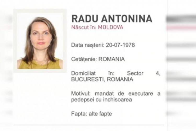 Antonina Radu, angajată a ISU București, condamnată în dosarul Colectiv, a fost găsită și reținută în Republica Moldova
